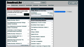 What Soundtrack.net website looked like in 2022 (3 years ago)