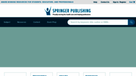 What Springerpub.com website looked like in 2022 (2 years ago)