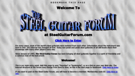 What Steelguitarforum.com website looked like in 2022 (2 years ago)