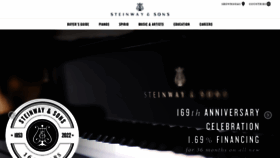 What Steinway.com website looked like in 2022 (2 years ago)