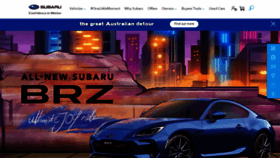 What Subaru.com.au website looked like in 2022 (2 years ago)