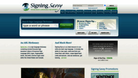 What Signingsavvy.com website looked like in 2022 (2 years ago)