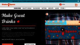 What Shakerandspoon.com website looked like in 2022 (2 years ago)