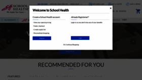 What Schoolhealth.com website looked like in 2022 (2 years ago)
