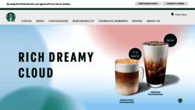 What Starbucks.co.id website looked like in 2022 (3 years ago)