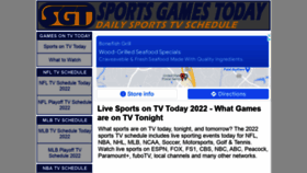What Sportsgamestoday.com website looked like in 2022 (2 years ago)