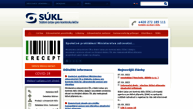 What Sukl.cz website looked like in 2022 (2 years ago)
