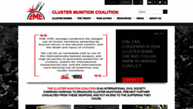 What Stopclustermunitions.org website looked like in 2022 (2 years ago)