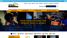 What Stanly.edu website looked like in 2022 (2 years ago)