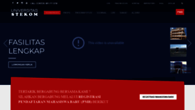 What Stekom.ac.id website looked like in 2022 (2 years ago)
