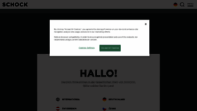What Schock.de website looked like in 2022 (2 years ago)