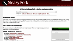 What Sleazyfork.org website looked like in 2022 (3 years ago)