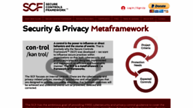 What Securecontrolsframework.com website looked like in 2022 (2 years ago)
