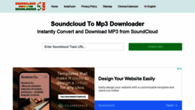 What Soundcloudtomp3downloader.net website looked like in 2022 (2 years ago)