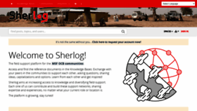 What Sherlog.msf.org website looked like in 2022 (2 years ago)