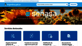 What Senasa.gov.ar website looked like in 2022 (3 years ago)