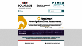 What Squamish.ca website looked like in 2022 (2 years ago)