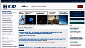 What Scirea.org website looked like in 2022 (2 years ago)