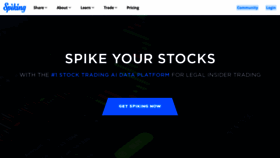 What Spiking.com website looked like in 2022 (2 years ago)