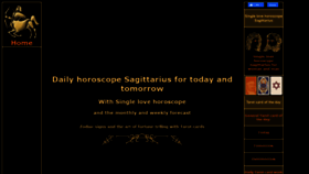 What Sagittarius-horoscopes.com website looked like in 2022 (2 years ago)