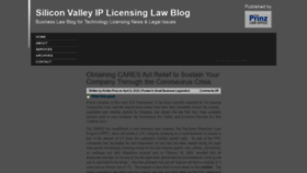 What Siliconvalleyiplicensinglaw.com website looked like in 2022 (2 years ago)