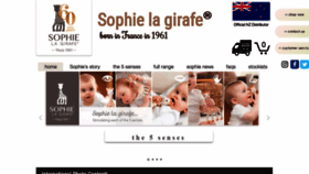 What Sophiethegiraffe.net.nz website looked like in 2022 (3 years ago)