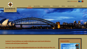 What Sanbornstravel.com website looked like in 2022 (2 years ago)