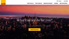 What Savills.ca website looked like in 2022 (2 years ago)
