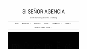 What Sisenoragencia.com website looked like in 2022 (2 years ago)