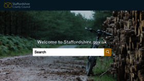 What Staffordshire.gov.uk website looked like in 2022 (3 years ago)