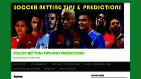 What Soccerbettingtipsandpredictions.com website looked like in 2022 (2 years ago)