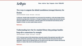 What Sobyte.net website looked like in 2022 (2 years ago)