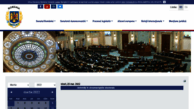 What Senat.ro website looked like in 2022 (2 years ago)