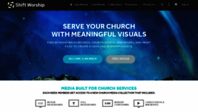 What Shiftworship.com website looked like in 2022 (2 years ago)
