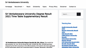 What Svuniversity.in website looked like in 2022 (3 years ago)
