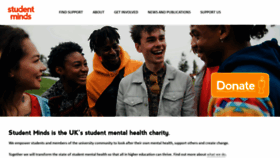 What Studentminds.org.uk website looked like in 2022 (2 years ago)