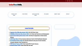 What Sarkariresultadda.com website looked like in 2022 (2 years ago)
