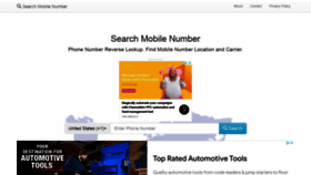 What Searchmobilenumber.com website looked like in 2022 (2 years ago)