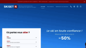 What Skiset.com website looked like in 2022 (3 years ago)