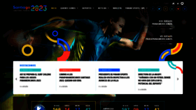 What Santiago2023.org website looked like in 2022 (2 years ago)
