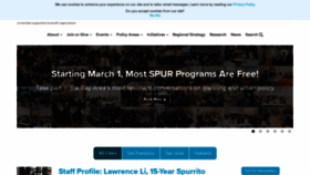 What Spur.org website looked like in 2022 (2 years ago)