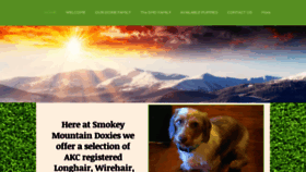 What Smokey-mountain-doxies.com website looked like in 2022 (2 years ago)