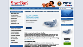 What Snorban.se website looked like in 2022 (2 years ago)