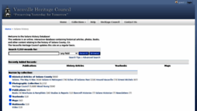 What Solanohistory.org website looked like in 2022 (3 years ago)