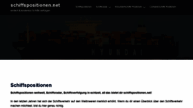 What Schiffspositionen.net website looked like in 2022 (2 years ago)