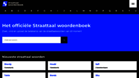 What Straattaalwoordenboek.nl website looked like in 2022 (2 years ago)
