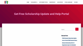 What Scholarshiphelp.in website looked like in 2022 (2 years ago)