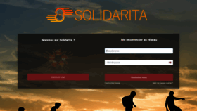 What Solidarita.net website looked like in 2022 (2 years ago)