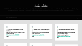 What Sales-aholic.com website looked like in 2022 (2 years ago)