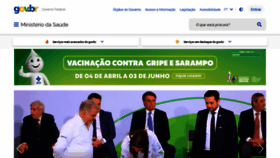 What Saude.gov.br website looked like in 2022 (2 years ago)
